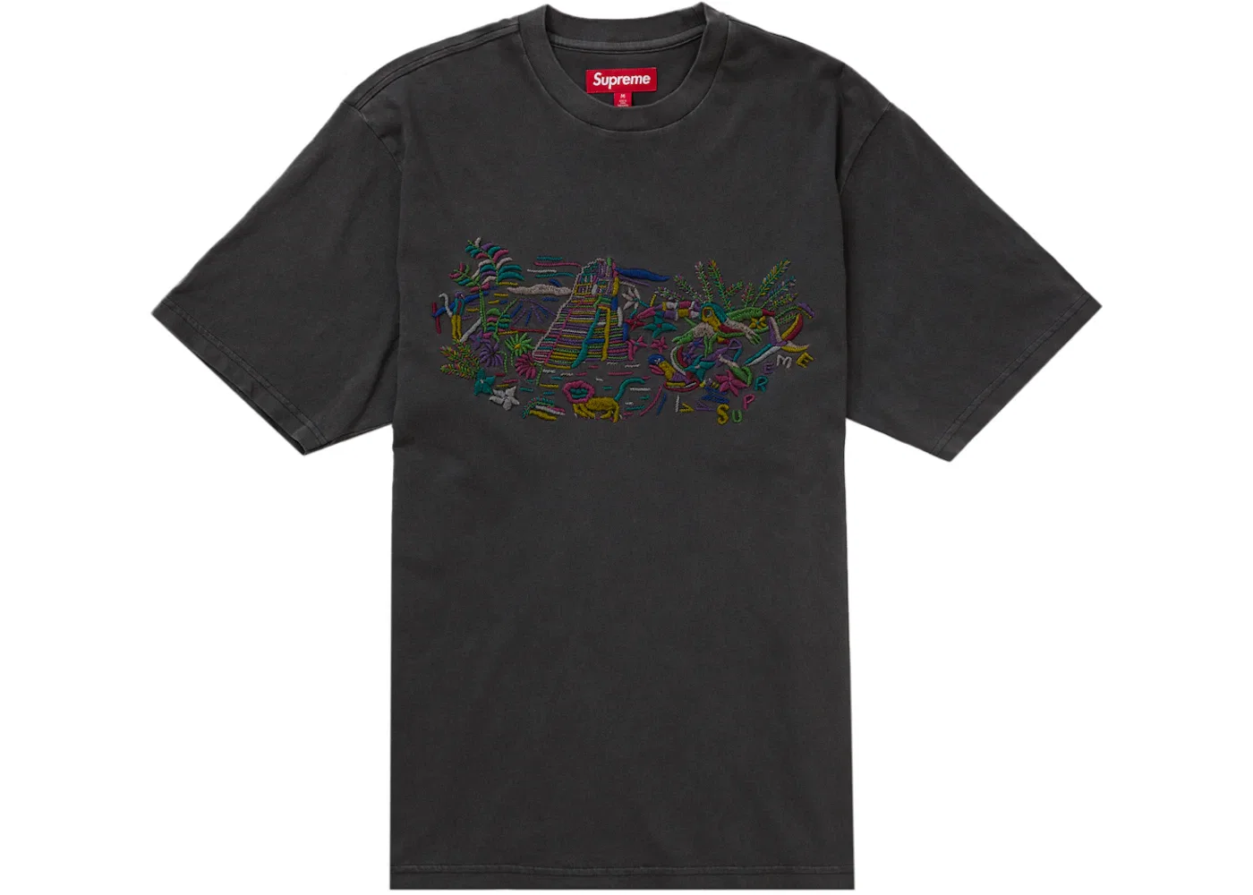 Мужская футболка с принтом Supreme Machu Picchu S/S Top, Black
