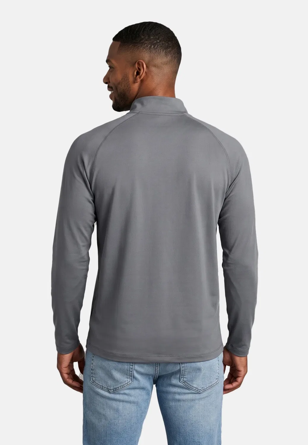 Sh6632 - толстовка на молнии Lacoste, Gris — фото 2