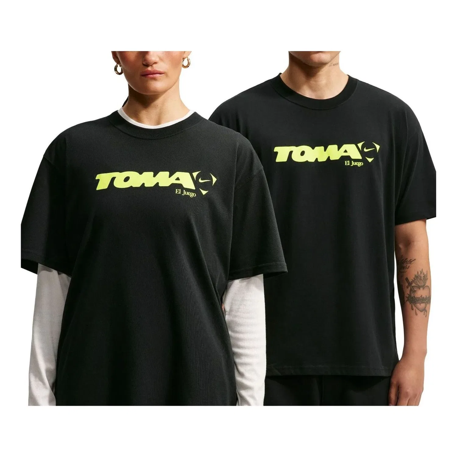 Мужская футболка с принтом Nike x TOMA Soccer, черный
