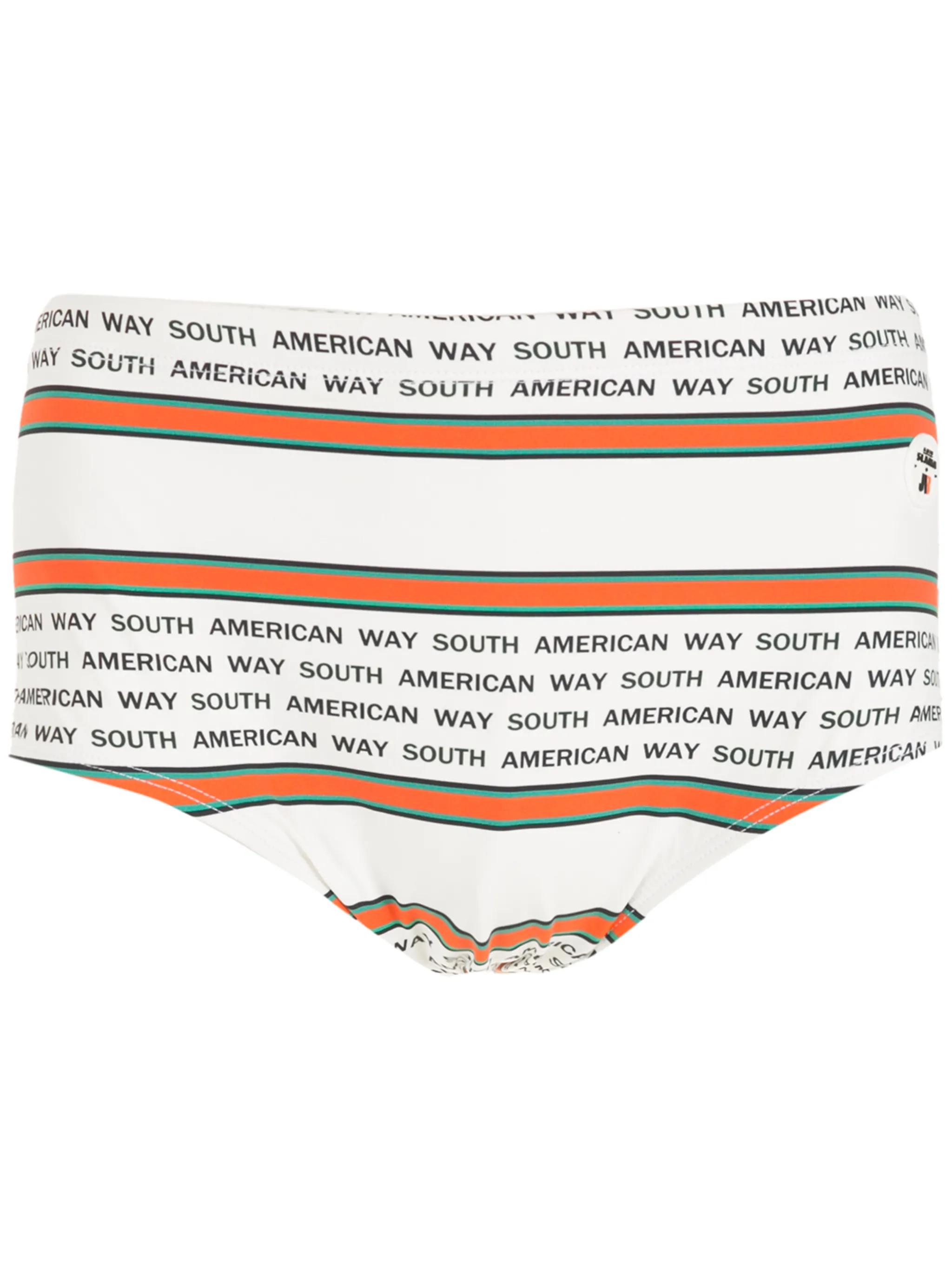 

Плавки в полоску с надписью Amir Slama, белый