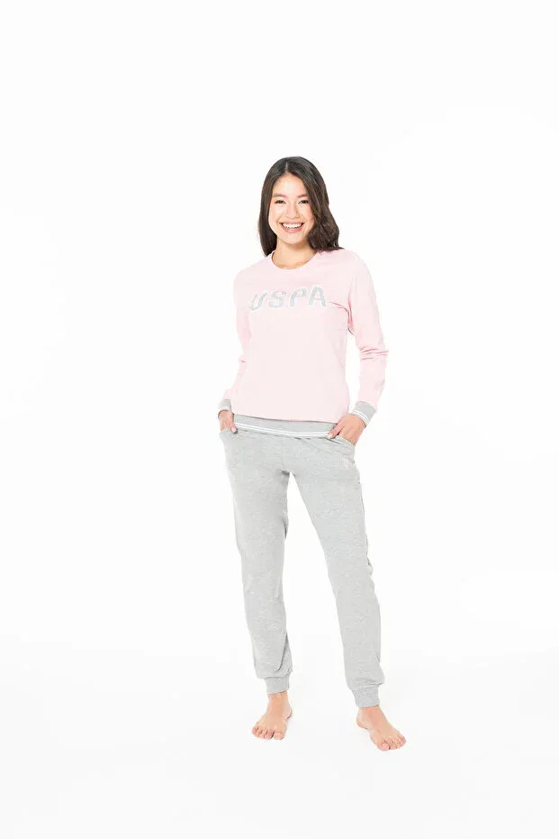 Женские пижамные штаны с принтом U.S. Polo Assn., Pink