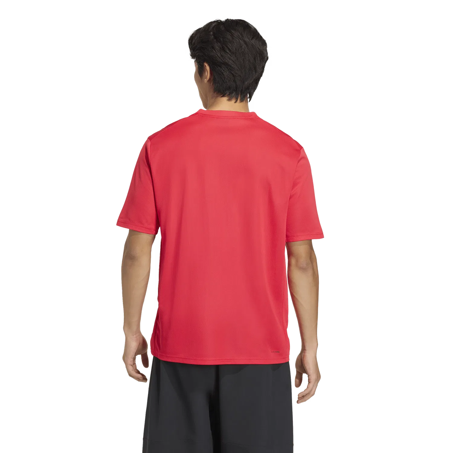 Мужская спортивная футболка с коротким рукавом Adidas, красный — фото 3