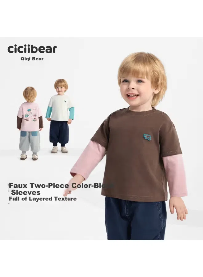 Лонгслив с длинным рукавом с цветными блоками Ciciibear