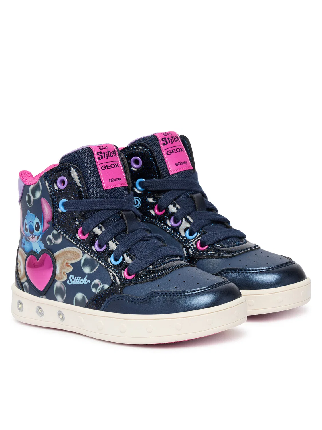 Кроссовки для девочки Skylin Girl Geox, темно-синий — фото 2