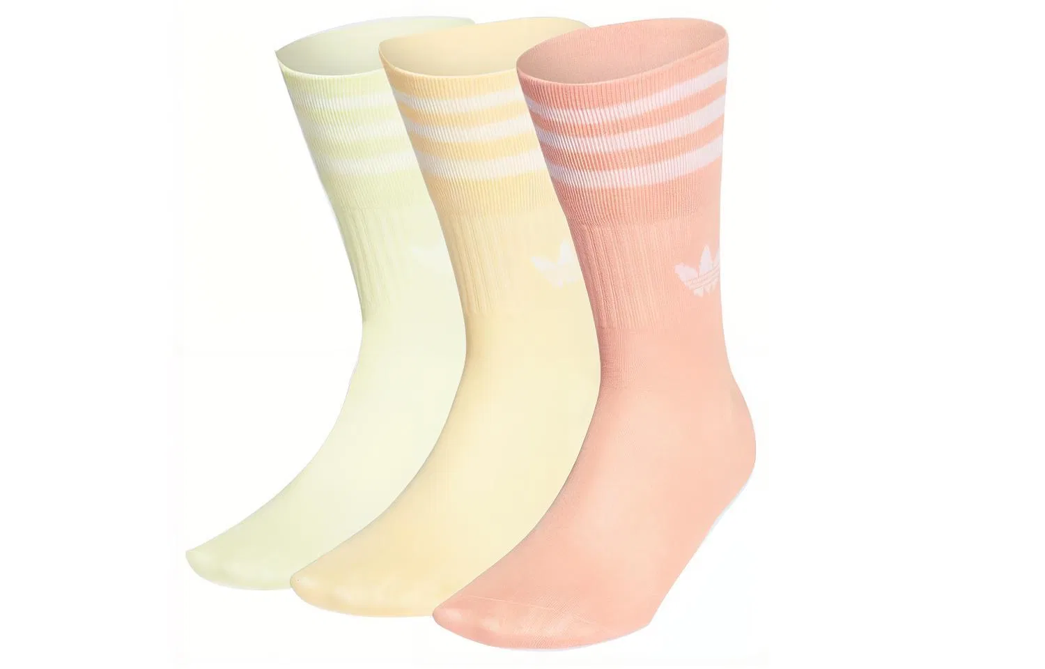 Носки Adidas Originals, 3 пары, Red Pink/Orange Yellow/Light Yellow