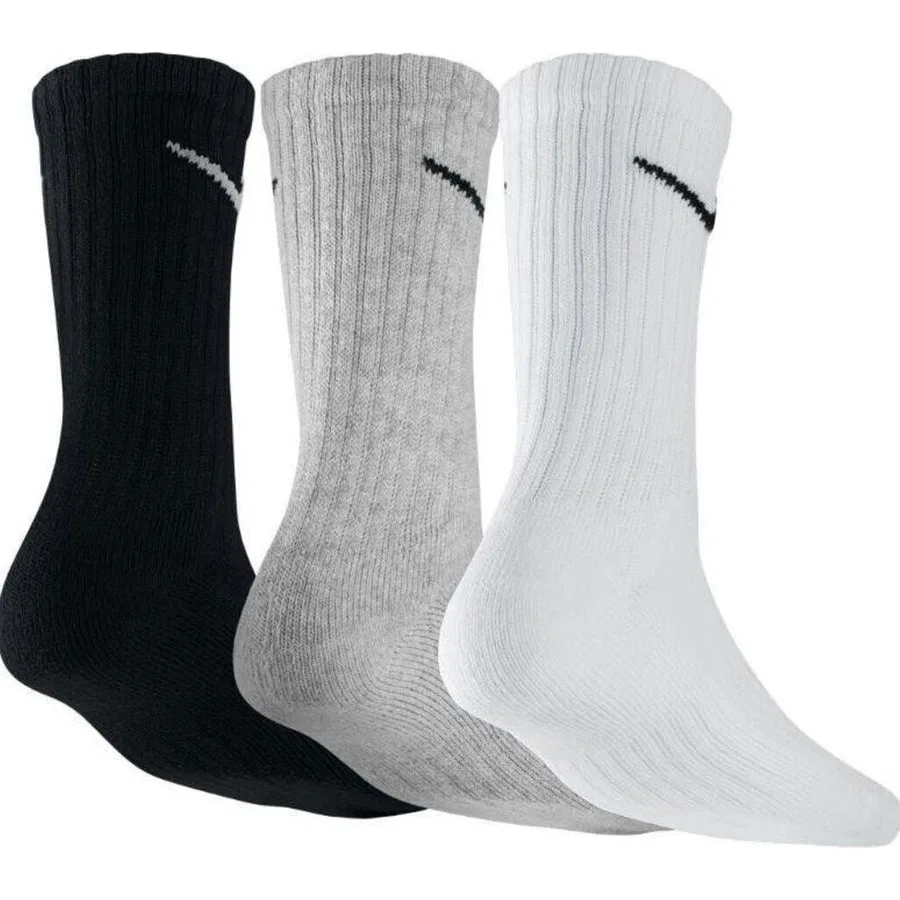 Комплект носков спортивных с цветным принтом Nike Sx4508-965 3Ppk Value Cotton, 46-50 см, Разноцветный — фото 2