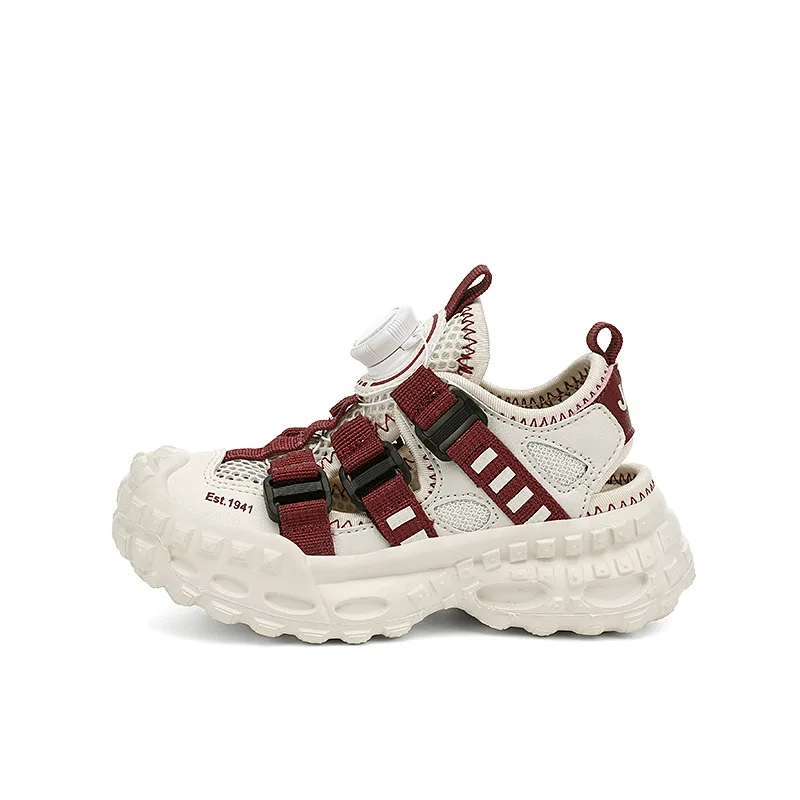 Детские сандалии для мальчиков с защитой носка, модель 25SS08126H, Jeep, Rose Red/Ivory