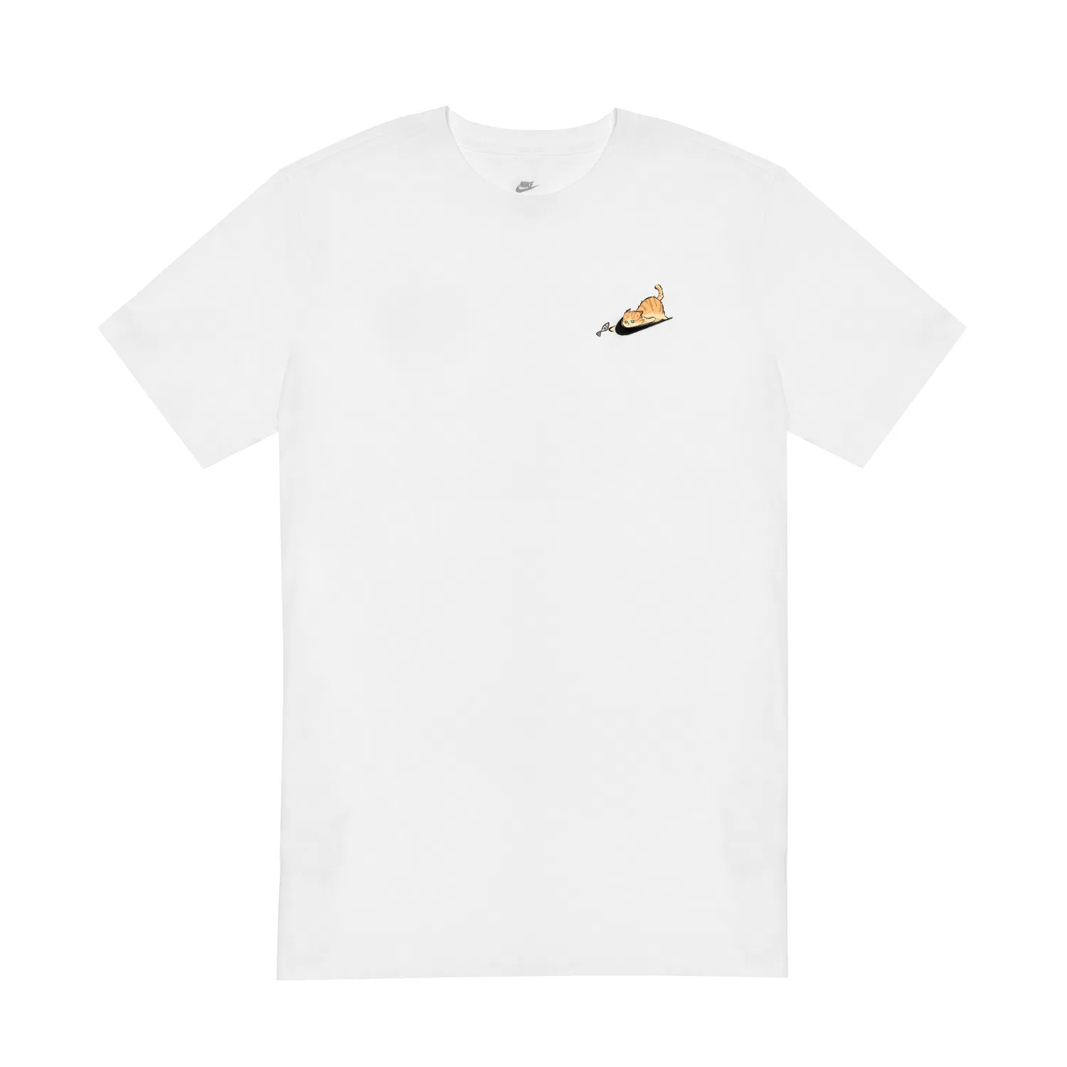 Детская футболка с принтом T Shirts Unisex White Crew Neck Moderate Nike