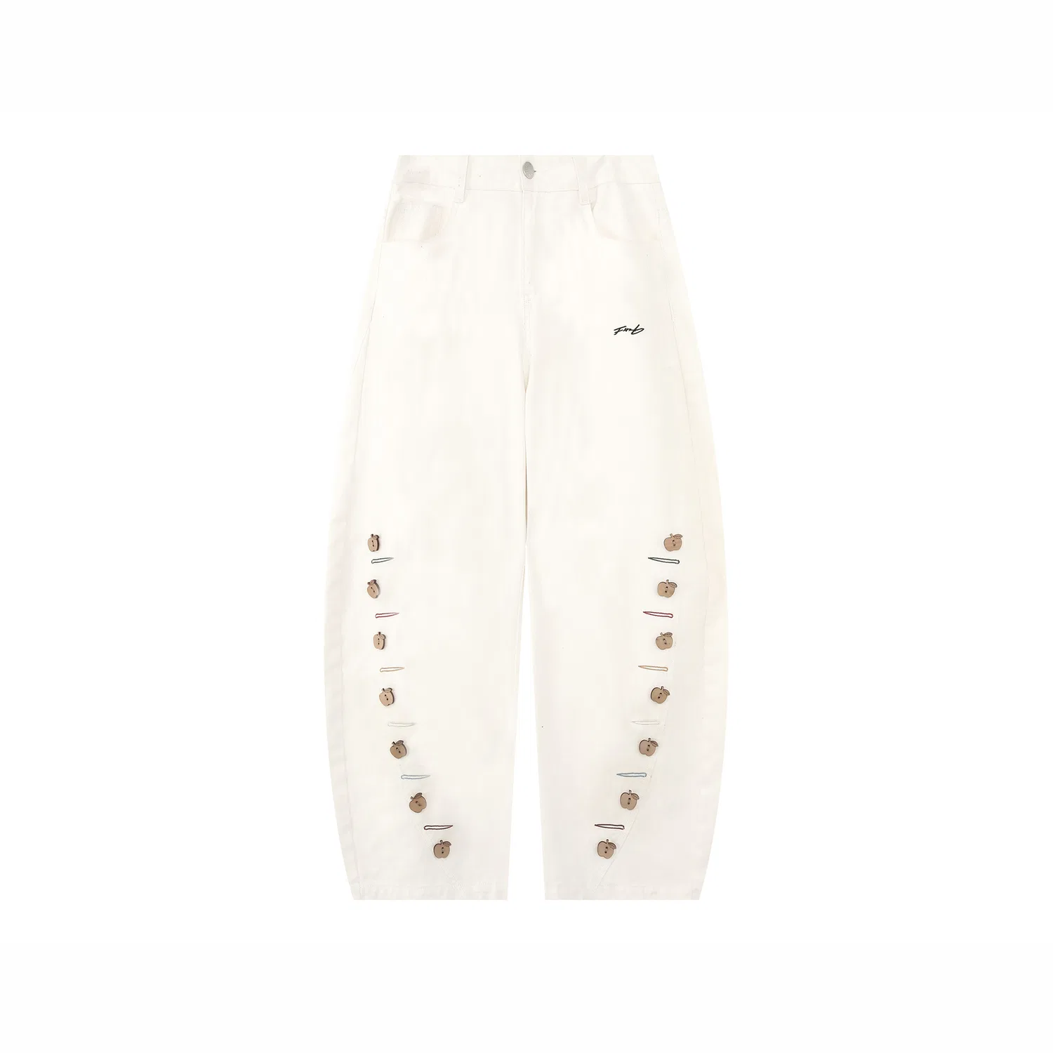 Детские брюки повседневные F426, White