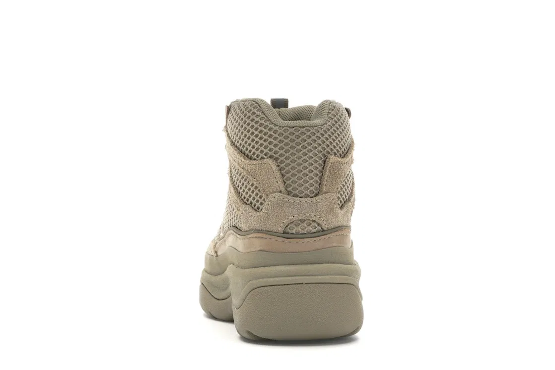 Детские высокие кроссовки-ботинки на шнуровке Yeezy Desert Boot Rock Adidas, цвет Rock/Rock/Rock — фото 4