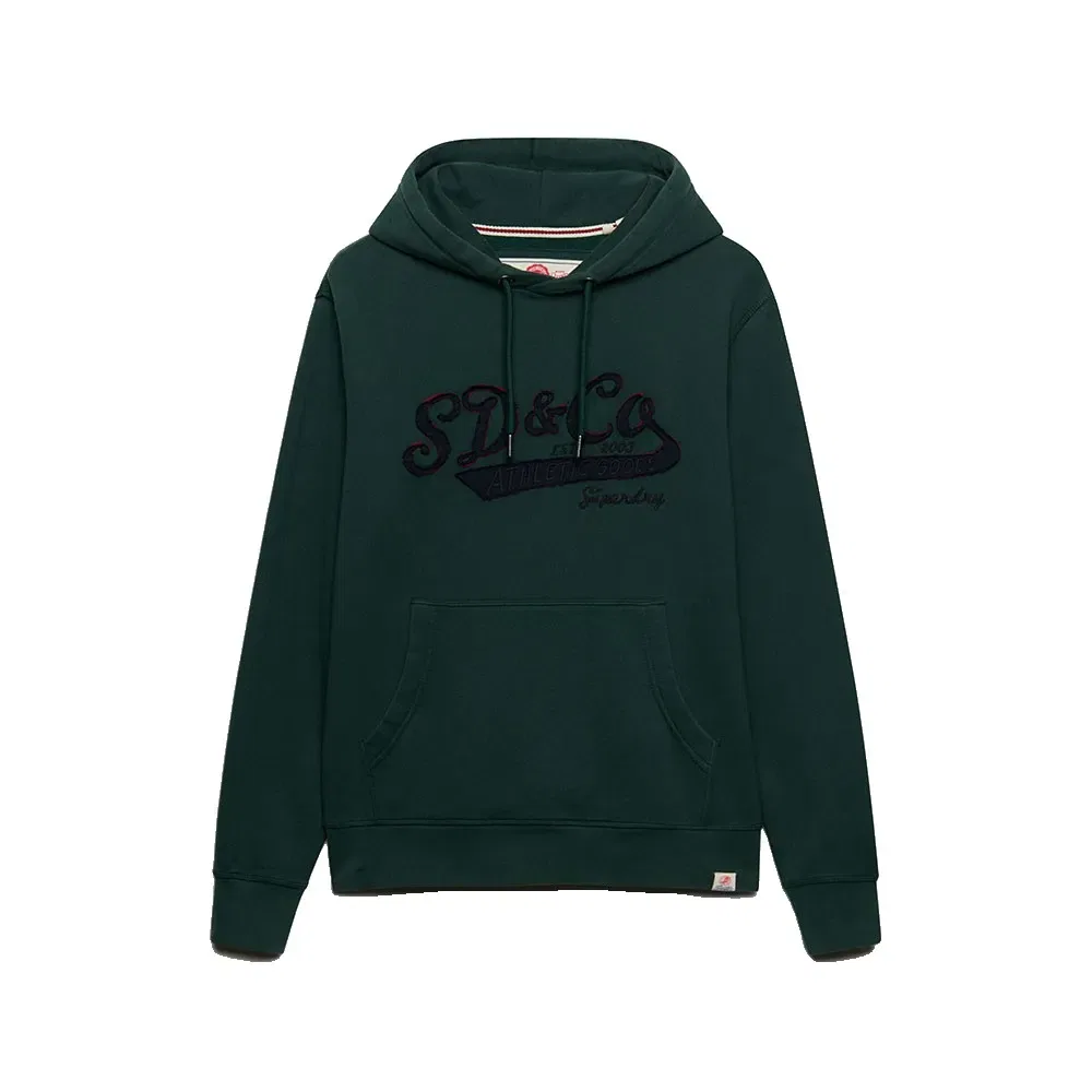 Мужской свитшот с вышивкой SD&Co Washed Embroidered Relaxed Superdry, Green — фото 3