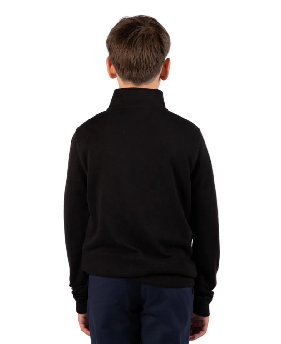 Свитшот с четверть-застежкой Boys' 8-20 French Rib Quarter Zip Tailorbyrd, Black — фото 2