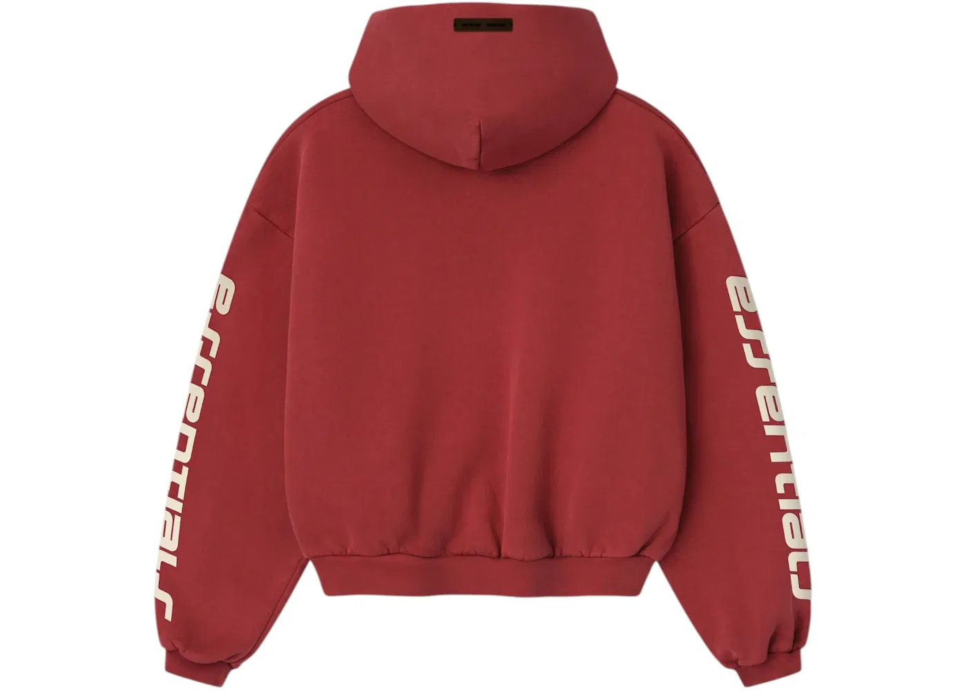 Детский худи с длинным рукавом Fear of God Essentials Kids Classic Hoodie, Crimson — фото 2