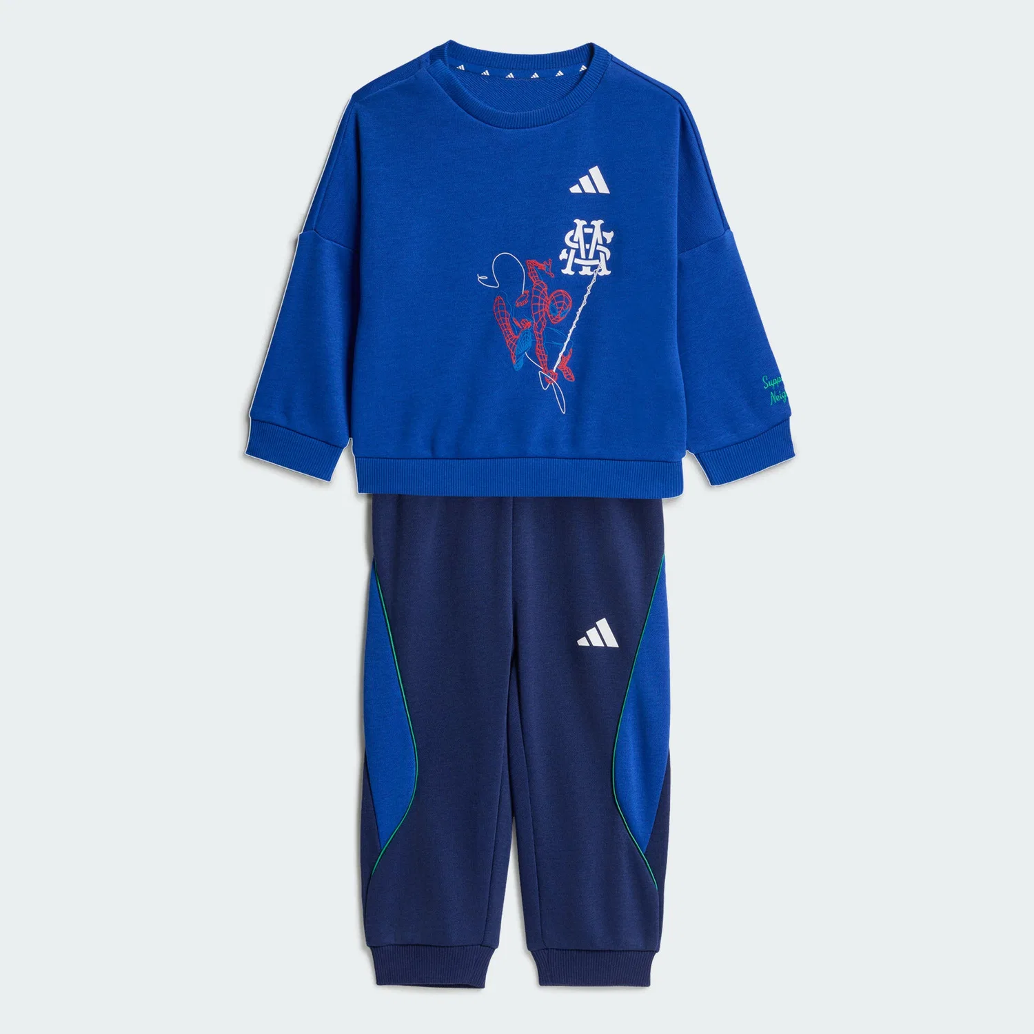 Детский спортивный костюм с принтом Marvel Spider-Man Adidas, Konigsblau Weiss