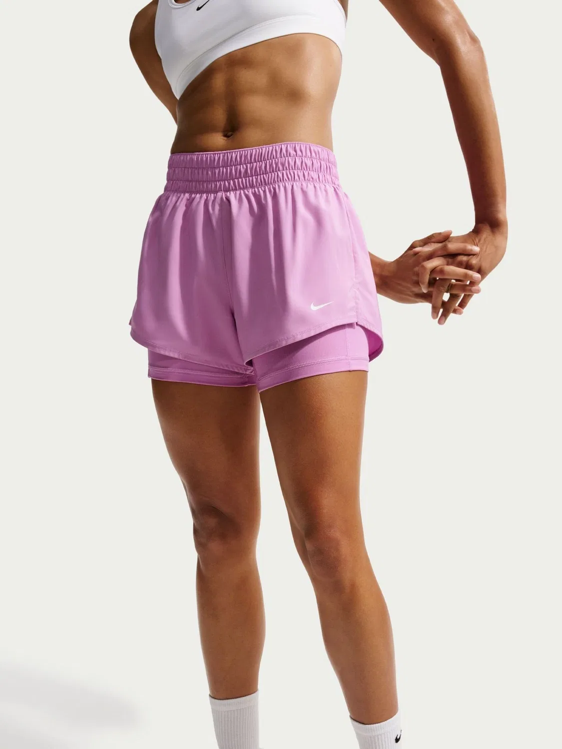 Шорты 2-в-1, Dri-FIT Nike, фиолетовый — фото 3