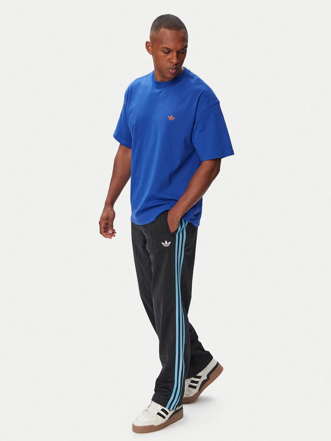 Мужские спортивные штаны стандартного кроя Firebird Drop Needle Adidas, черный — фото 2
