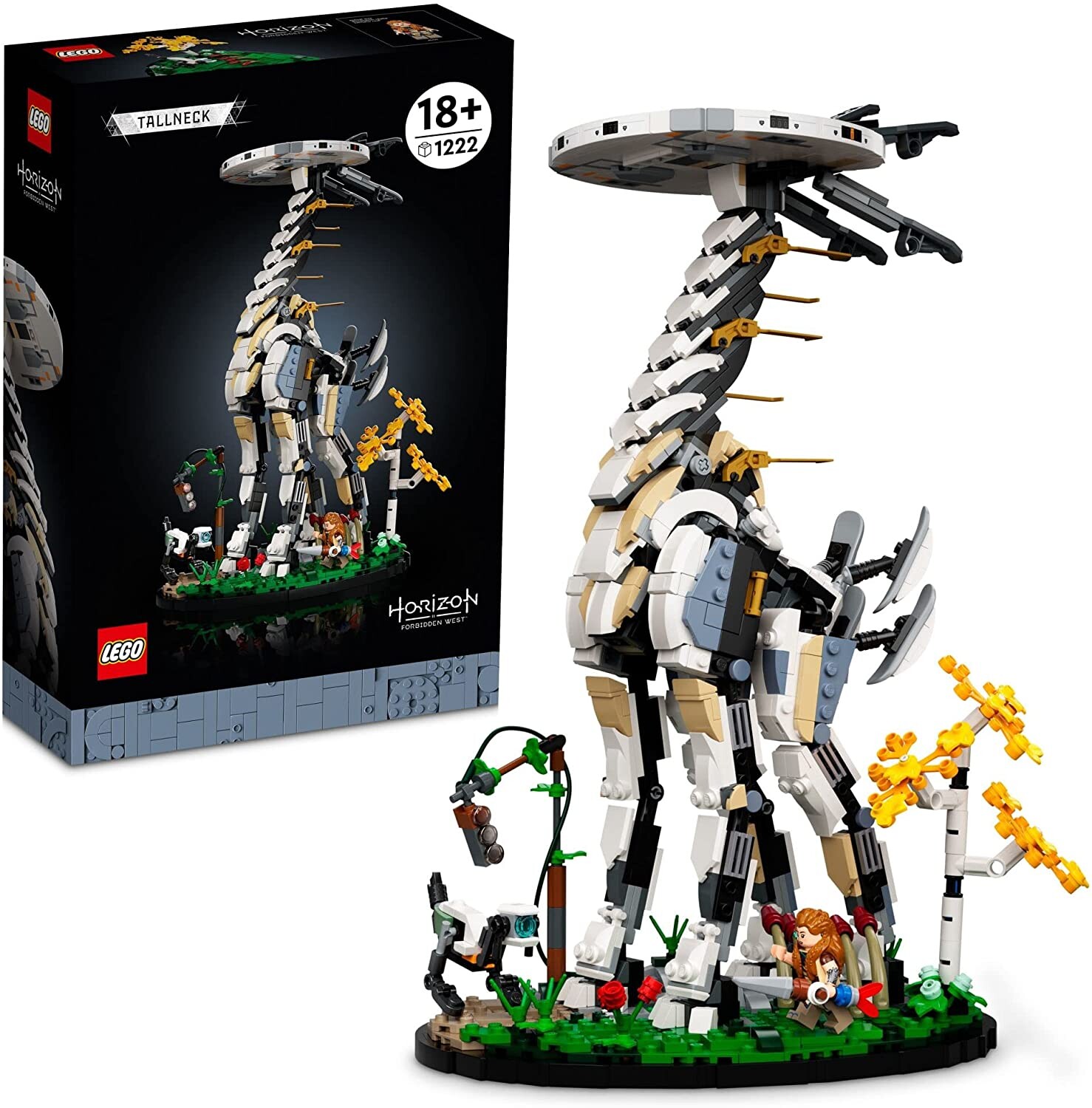 Конструктор LEGO Creator Expert Horizon Forbidden West: Длинношей 76989, 1222 детали, Многоцветный