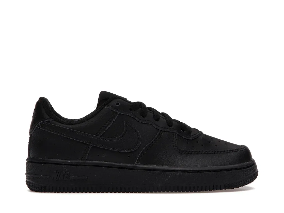 Детские кроссовки Nike Air Force 1 Low Triple Black 2017 PS, Black/Black-Black