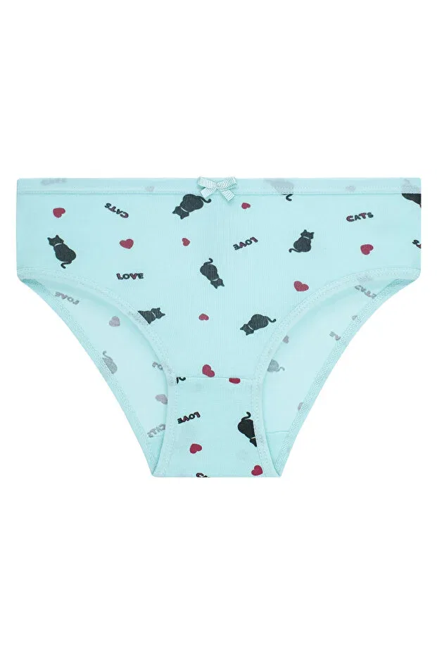 Детские трусы для девочек хлопковые комплект 5 шт Slip Panties Biyokids, Mixed/Colored — фото 4