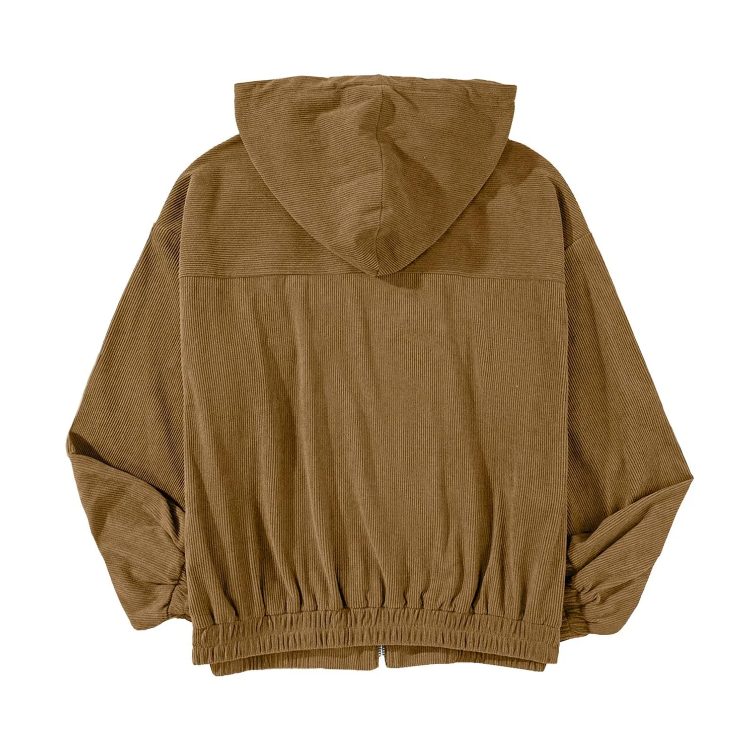 Женская куртка с капюшоном однотонная Pocket Coat, cachi — фото 3