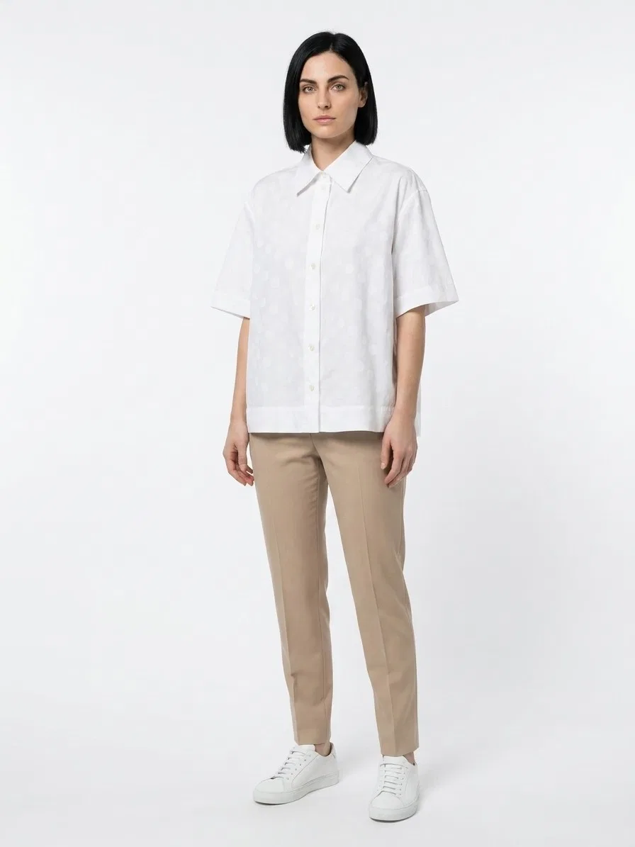 Женская рубашка с коротким рукавом Dolce & Gabbana, White