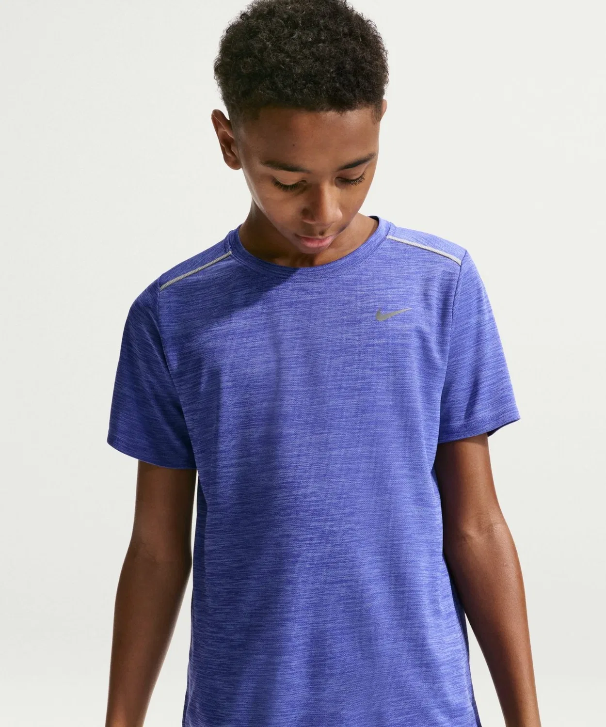 Детская футболка с коротким рукавом, из полиэстера, Nike, Saks Blue