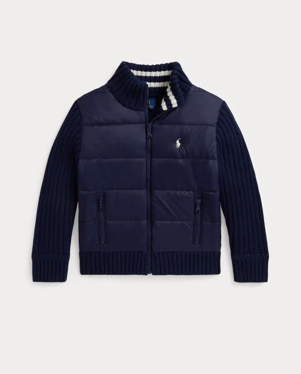 Детский джемпер для мальчиков с комбинированным дизайном Polo Ralph Lauren, Azul Marino