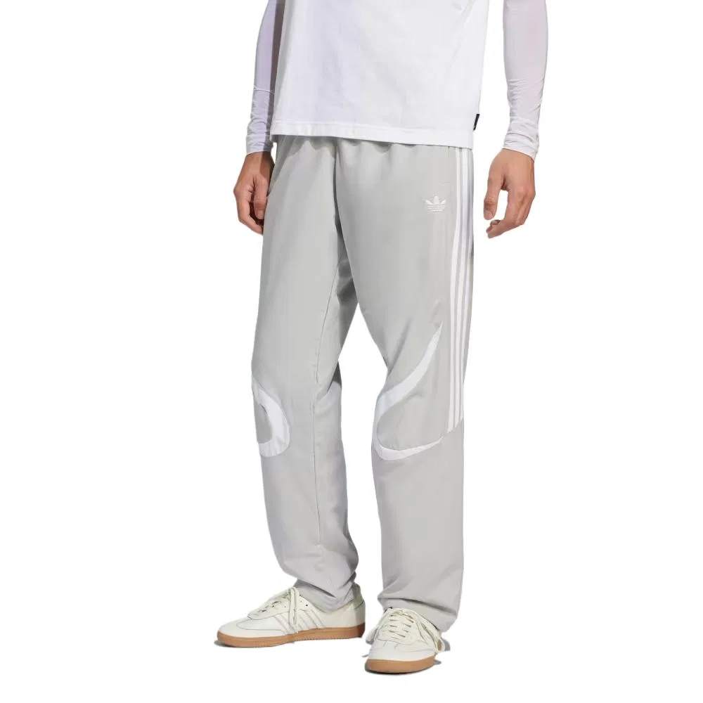 Мужские трикотажные спортивные штаны с принтом Adicolor Adidas Originals, Gray White — фото 3