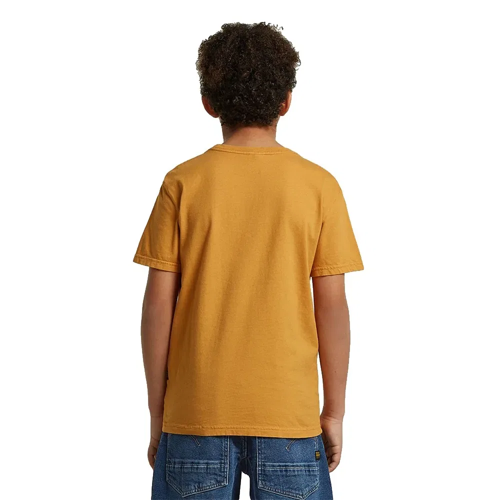 Детская футболка с коротким рукавом G-Star Base Short Sleeve T-Shirt, Yellow — фото 2