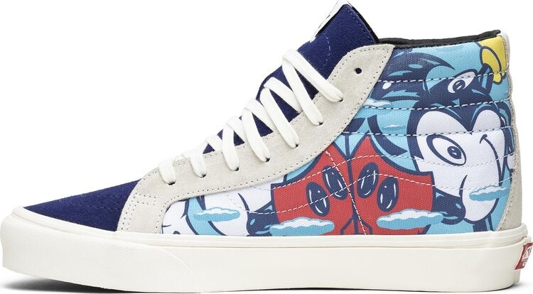 Кеды Vans Disney x John Van Hamersveld x Sk8-Hi Mickeys 90th, синий — фото 3