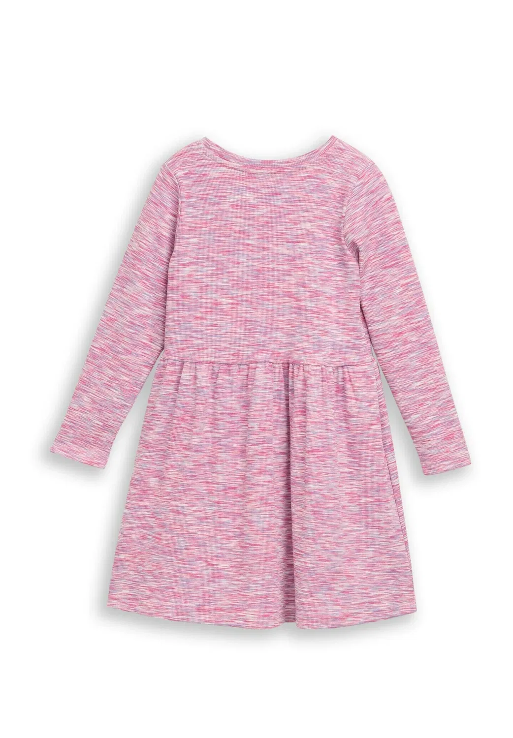 Kleider & jumpsuits mini-kleid mit rippstruktur - платье-джемпер Tom Tailor, Pink Space Dye Texture — фото 2
