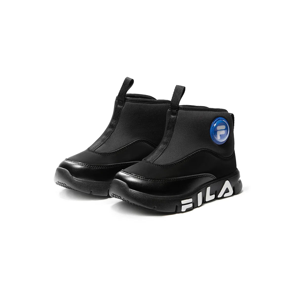 Детские утепленные кроссовки с длинным рукавом FILA KIDS, Black — фото 4