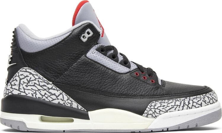 

Кроссовки Air Jordan 3 Retro Black Cement 2001, черный