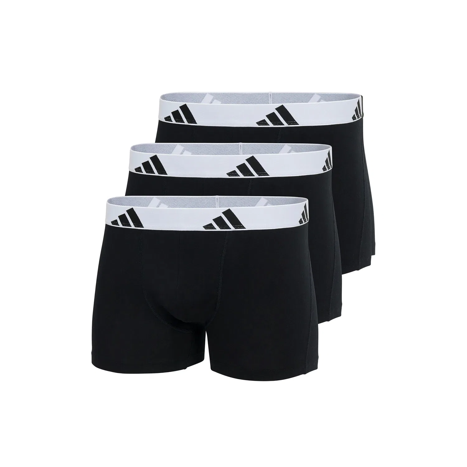 Мужские боксеры из стрейч-хлопка в наборе из 3 штук Adidas Originals, Black/White