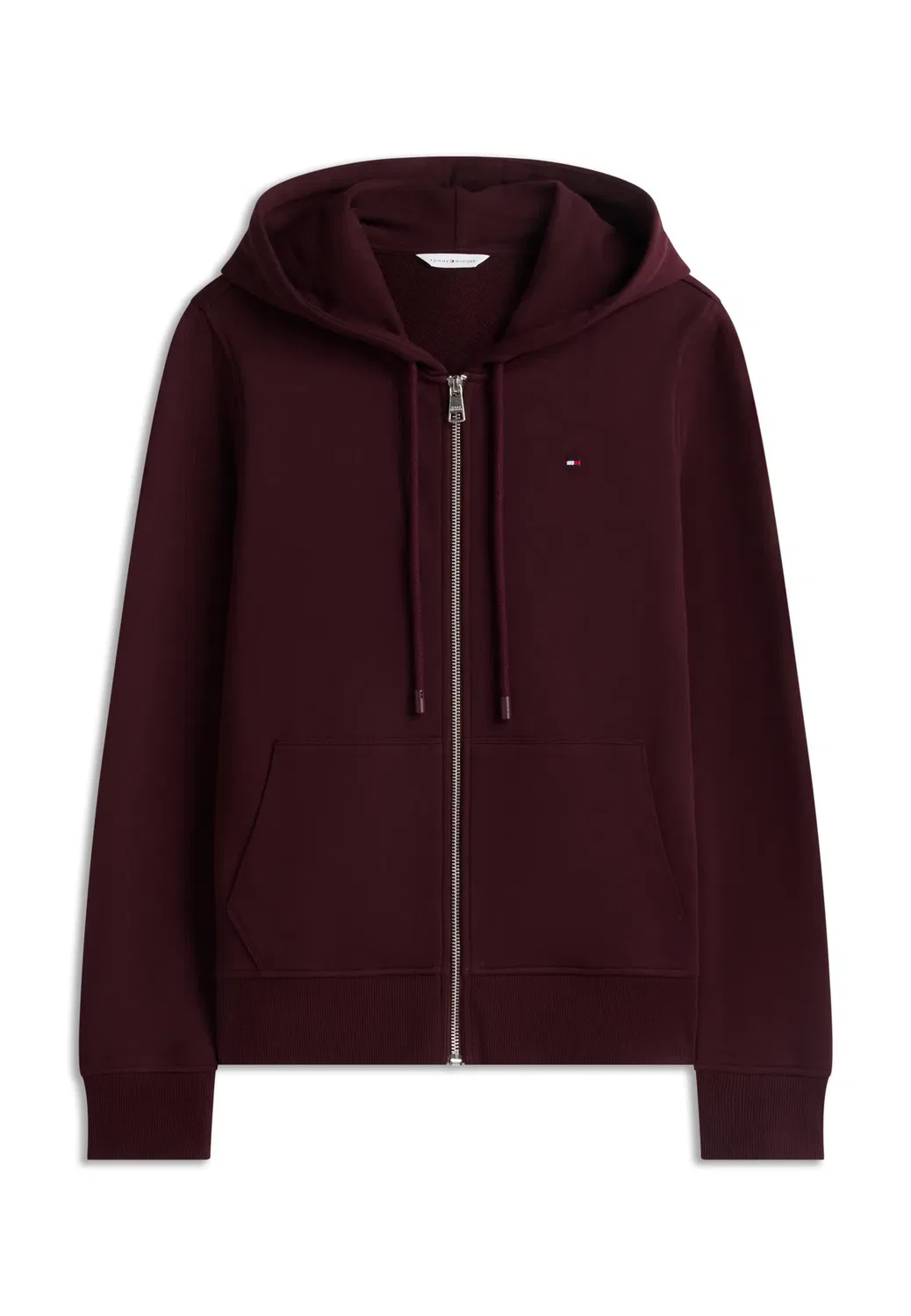 Толстовка на молнии Tommy Hilfiger, Deep Burgundy — фото 4
