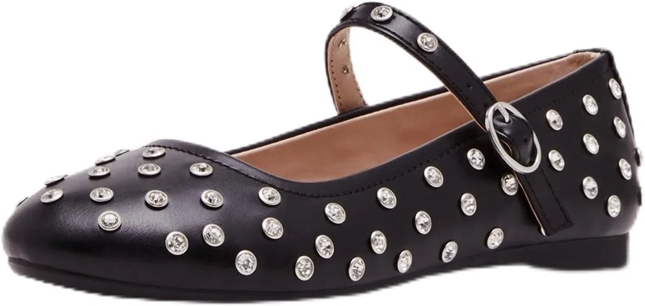 Детские балетки для девочек Vinetar Steve Madden, Black Patent