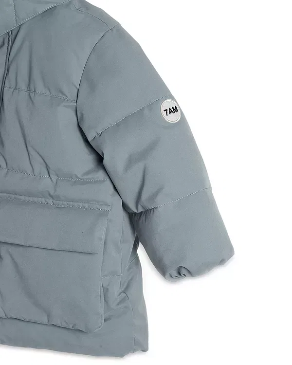 Детское пальто для девочек с капюшоном Benji Puffer Jacket 7Am Enfant, Mirage — фото 3