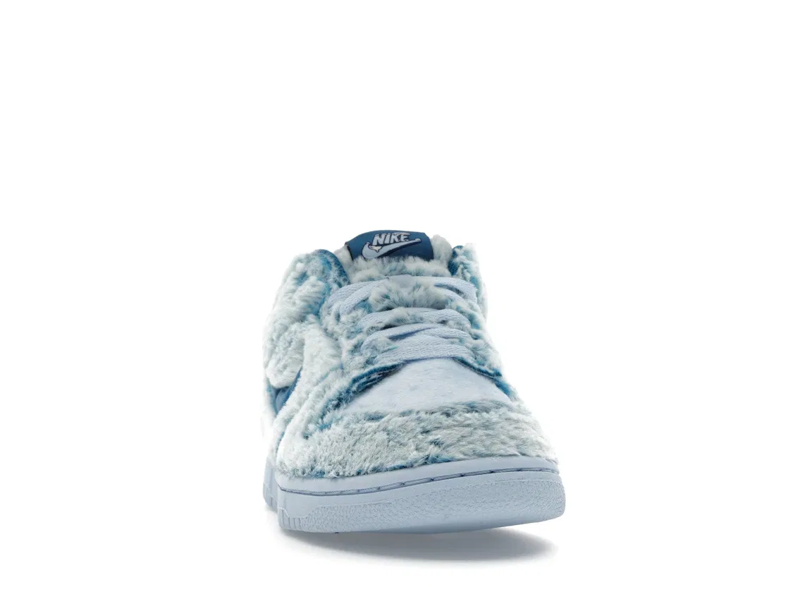 Детские кроссовки с принтом Nike Dunk Low Abominable Snowman Nike, Green Abyss/Celestine Blue/White — фото 2