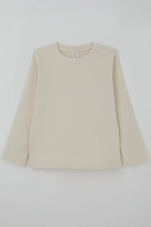 Детская футболка с длинным рукавом Breeze, Nude Color