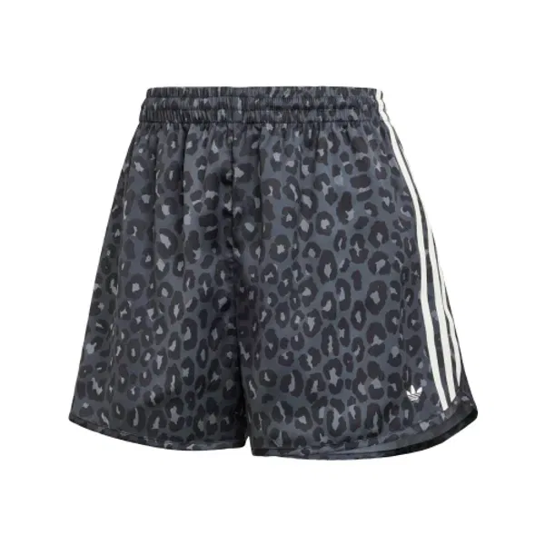 Шорты из сатина с леопардовым принтом, Adidas, charcoal — фото 3
