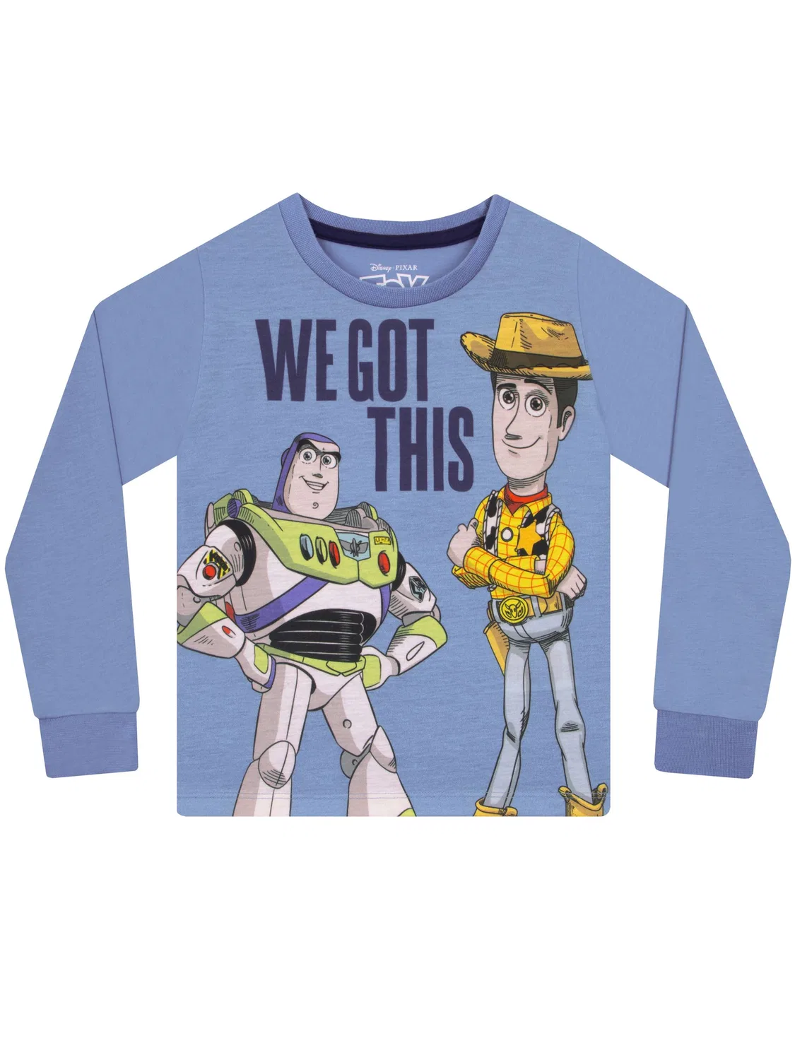 Пижама детская с персонажами Toy Story, Buzz Lightyear и Woody Character, синий — фото 2