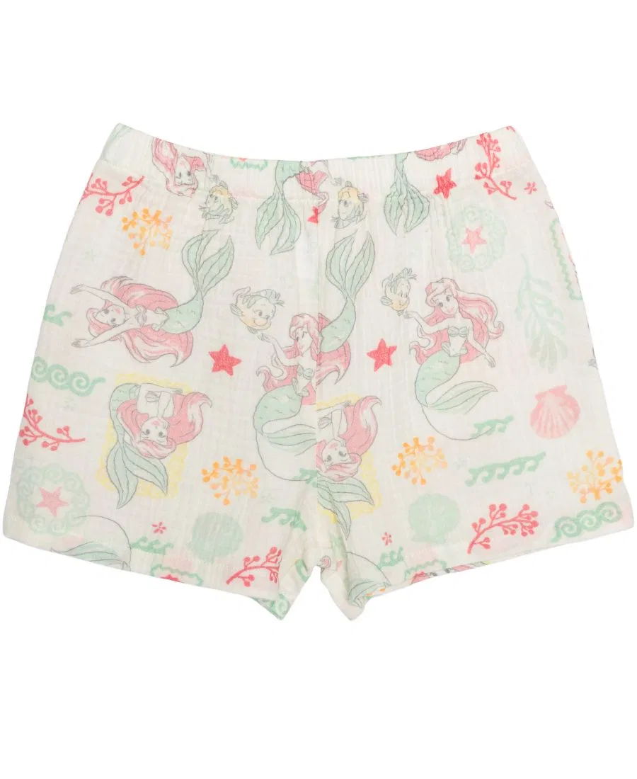 Детский комплект из футболки и шорт с морским принтом Disney, Soft Off White — фото 4