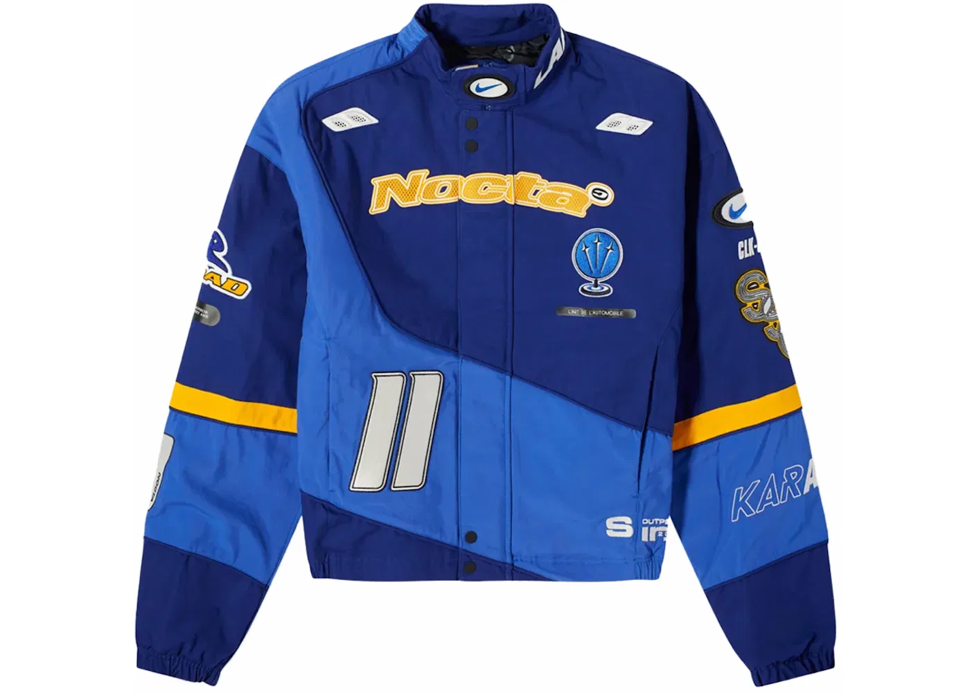 Мужская куртка с длинным рукавом Nike x NOCTA L'Art Racing Jacket, Deep Royal Blue/Racer Blue/Phantom