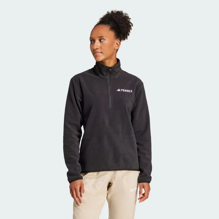 Флисовая куртка с полузастежкой-молнией TERREX JP0788 Multi Essentials adidas, Черный