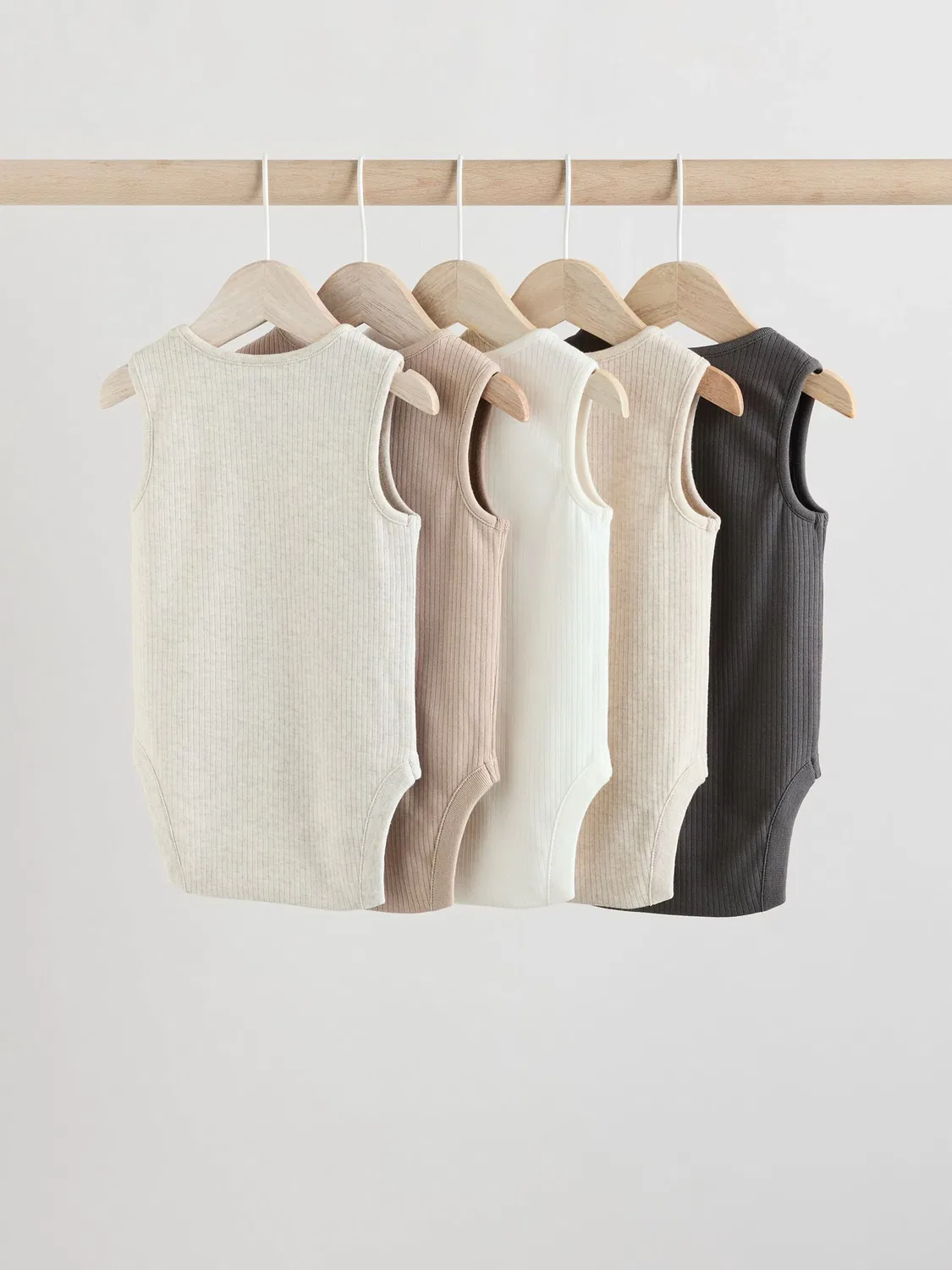 Боди без рукавов 5-pack, Neutral Next — фото 2