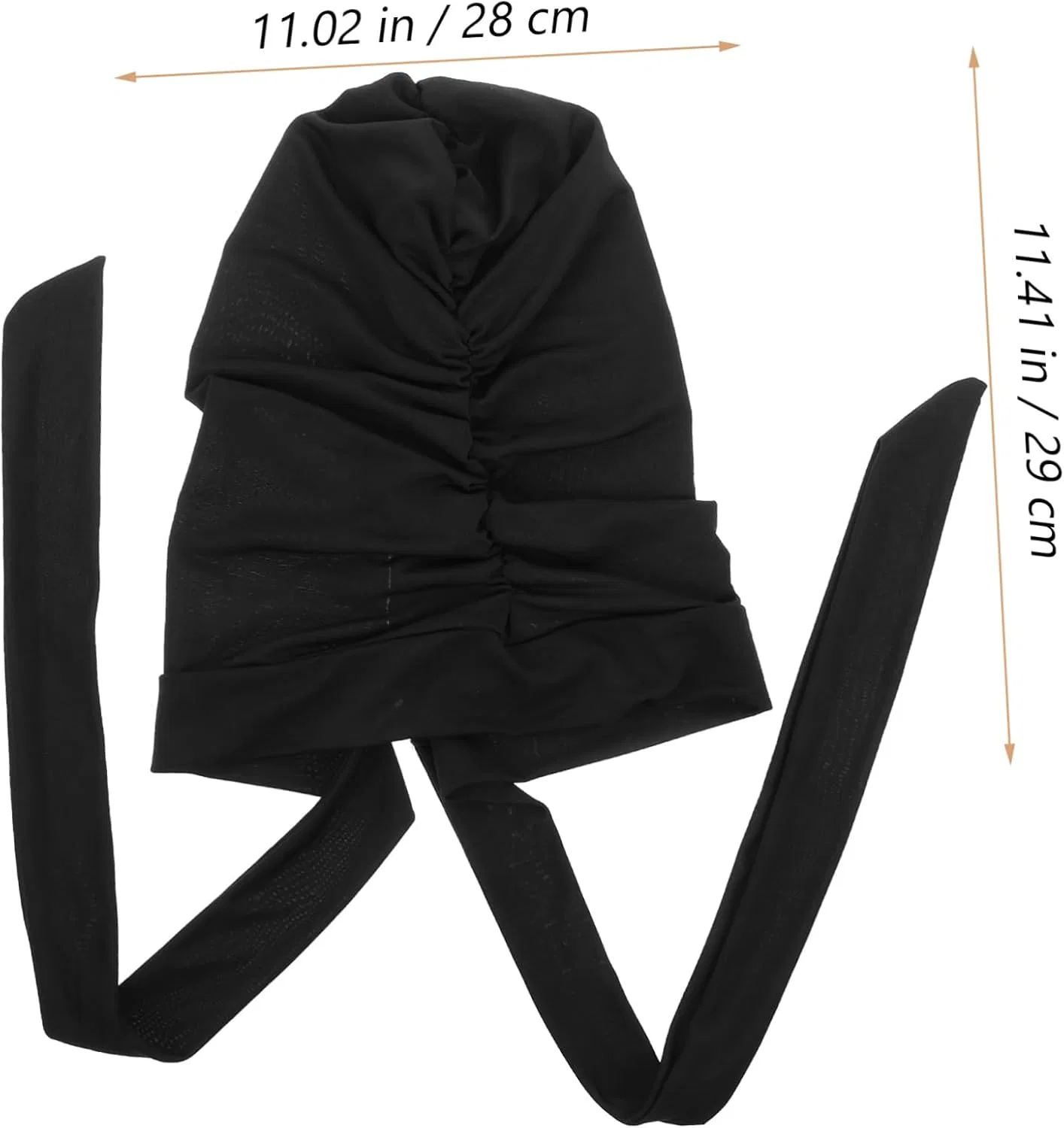 Шапочка для сна Satin Turban, minkissy, 4 шт, Black — фото 4