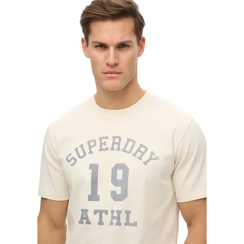 Футболка с коротким рукавом Athletic Essential Superdry, белый — фото 4