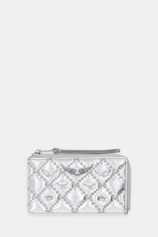 

Кожаный кошелек Zadig&Voltaire, серебряный