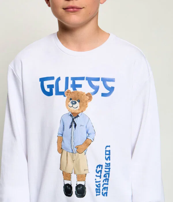 Детская толстовка Guess, белый — фото 4