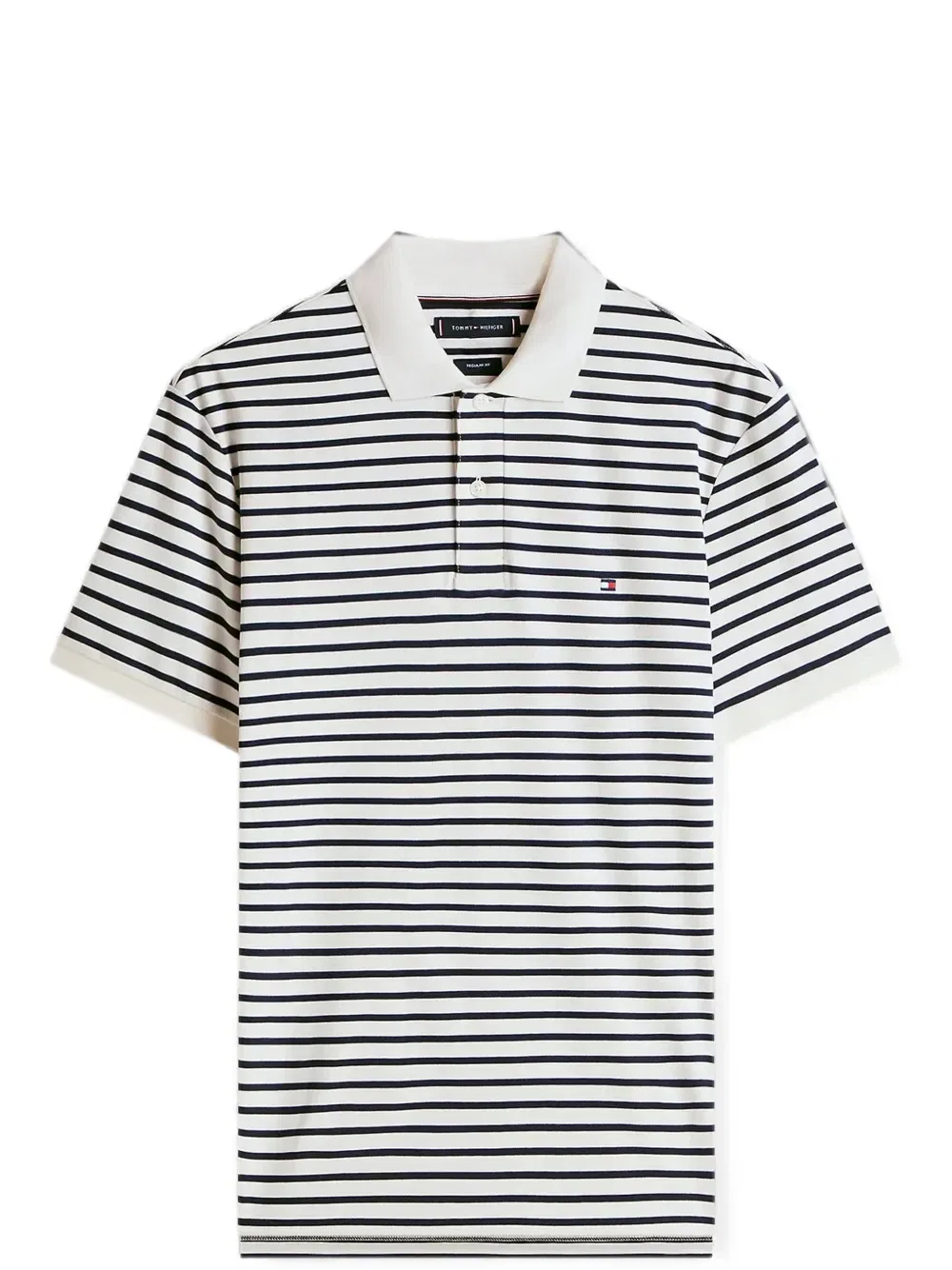 Полосатая рубашка-поло Tommy Hilfiger, белый — фото 2